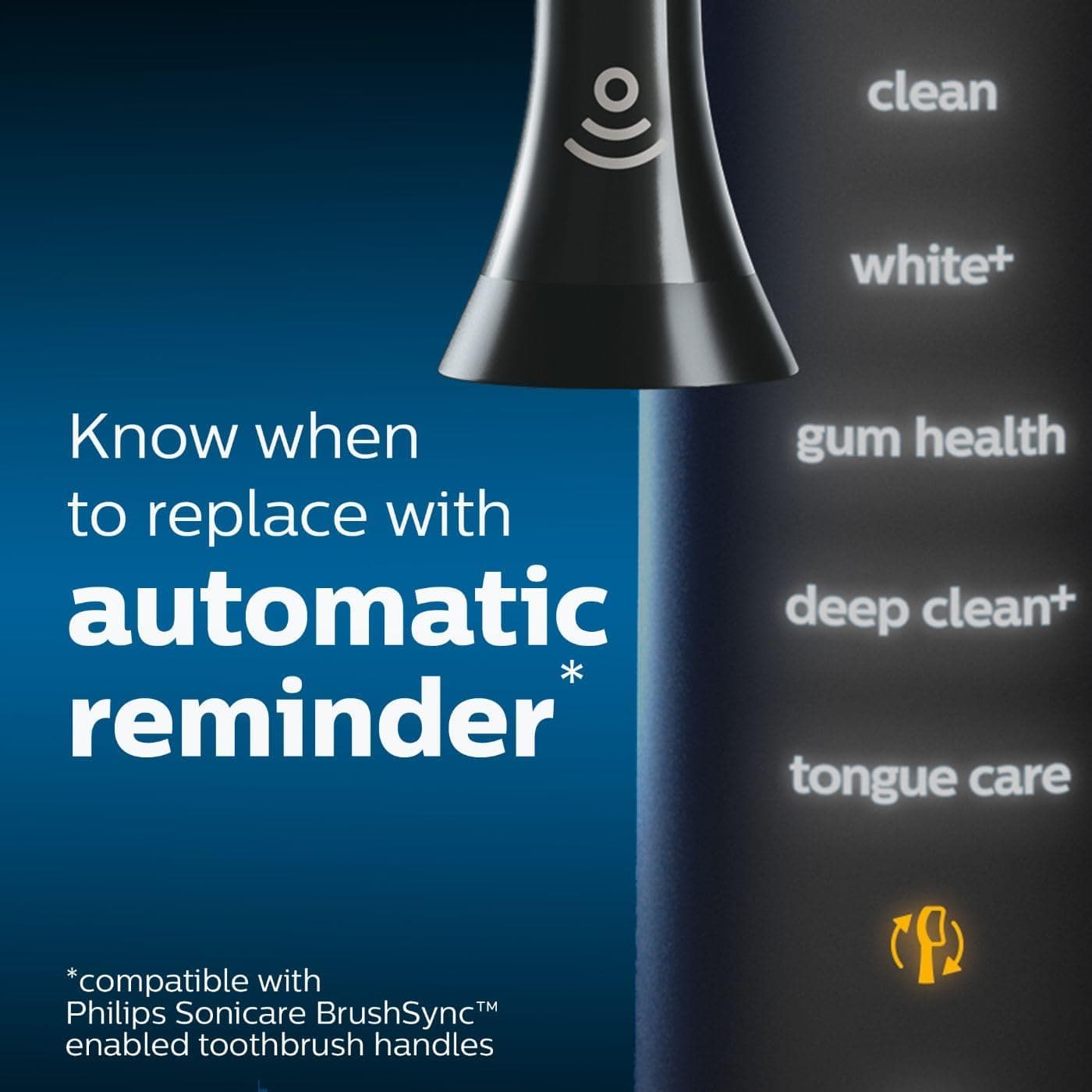 Buy Philips,Genuine Philips Sonicare Diamondclean Replacement Toothbrush Heads, HX6062/95, Brushsync Technology, Black 2-pk - Gadcet UK | UK | London | Scotland | Wales| Near Me | Cheap | Pay In 3 | Health Care